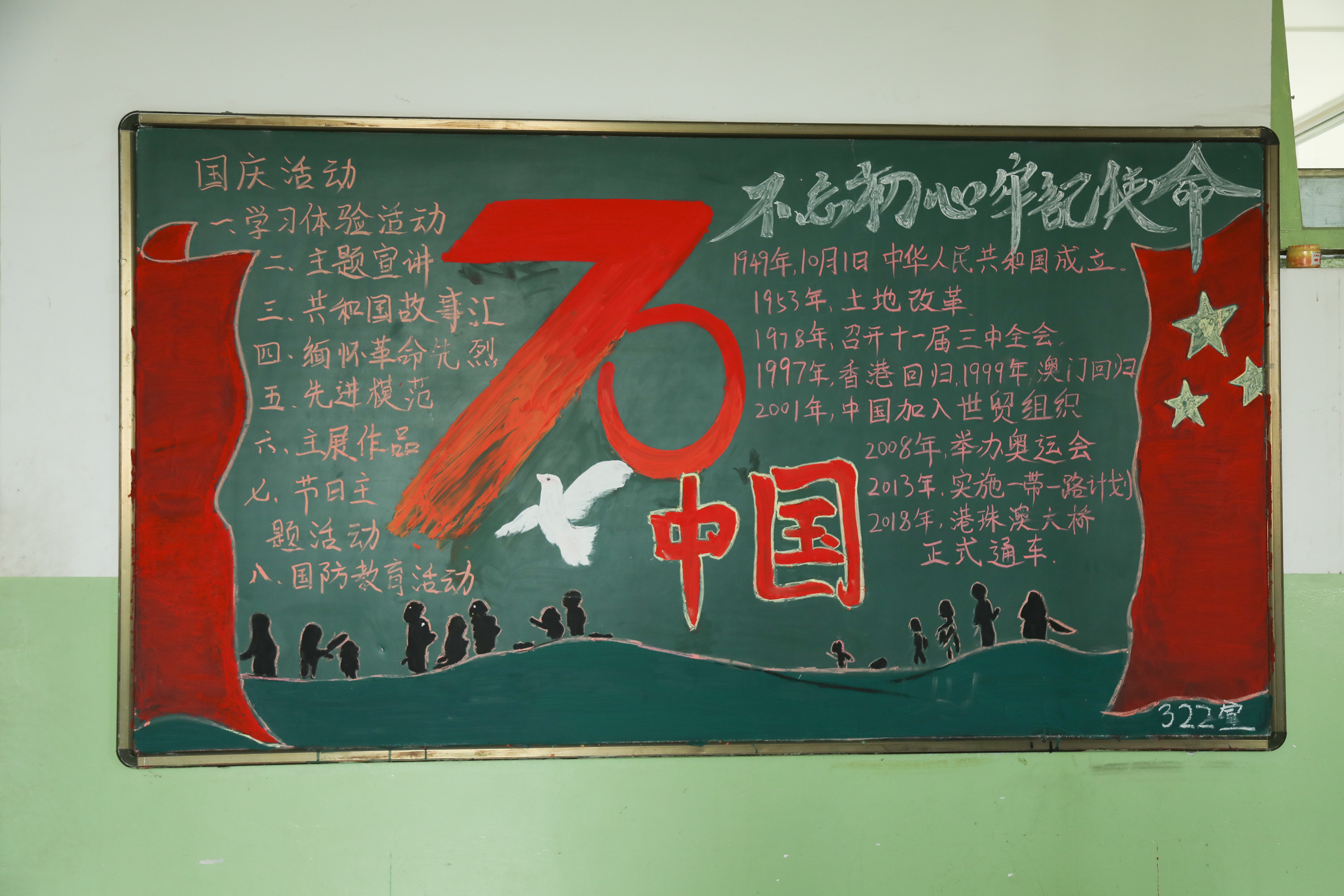 黑板报(新中国成立70周年主题)